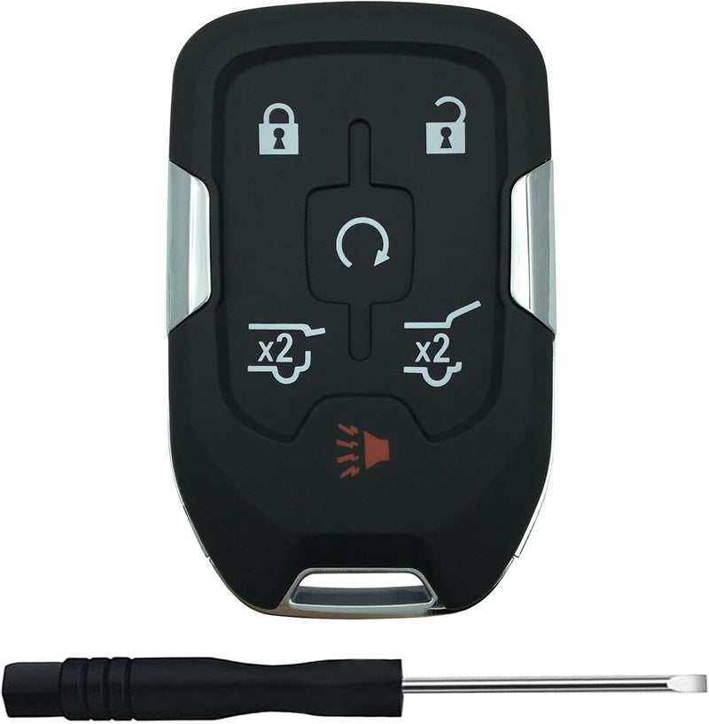 TALKMOON Replacement Keyless Entry Remote Key Fob Shell Case for 2014 2015 2016 2017 Chevy Suburban Tahoe GMC Yukon Car Key Fob Cover (6 Button) - Image 1